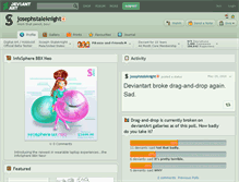 Tablet Screenshot of josephstaleknight.deviantart.com