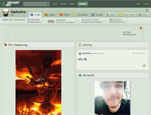 Tablet Screenshot of darkshire.deviantart.com