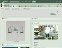 Tablet Screenshot of gunpici.deviantart.com