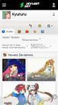 Mobile Screenshot of kyururu.deviantart.com