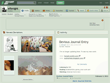 Tablet Screenshot of elfenight.deviantart.com