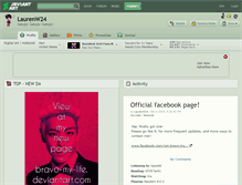 Tablet Screenshot of laurenw24.deviantart.com