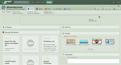 Desktop Screenshot of darkemoprincess.deviantart.com