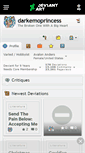 Mobile Screenshot of darkemoprincess.deviantart.com