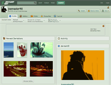 Tablet Screenshot of joemaster90.deviantart.com