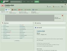 Tablet Screenshot of cutebow2plz.deviantart.com