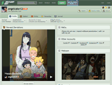 Tablet Screenshot of angelcake12.deviantart.com