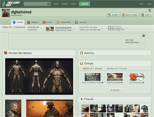 Tablet Screenshot of digitalinkrod.deviantart.com