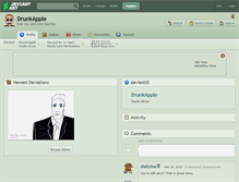 Tablet Screenshot of drunkapple.deviantart.com