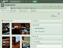 Tablet Screenshot of amanda-johnson.deviantart.com