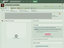 Tablet Screenshot of luciferademongoddes.deviantart.com