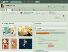 Tablet Screenshot of camieprincess.deviantart.com