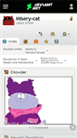 Mobile Screenshot of misery-cat.deviantart.com