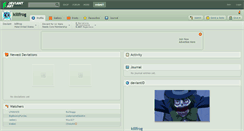 Desktop Screenshot of killfrog.deviantart.com