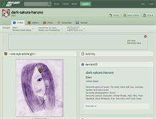 Tablet Screenshot of dark-sakura-haruno.deviantart.com