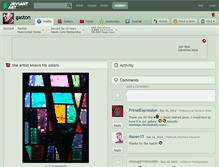 Tablet Screenshot of gaston.deviantart.com
