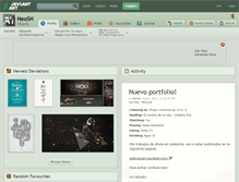 Tablet Screenshot of neosh.deviantart.com