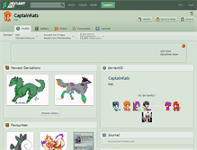 Tablet Screenshot of captainkats.deviantart.com