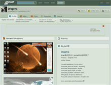 Tablet Screenshot of dragena.deviantart.com