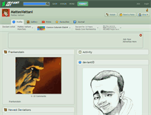 Tablet Screenshot of matteovattani.deviantart.com