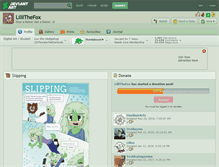 Tablet Screenshot of lillithefox.deviantart.com