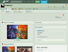 Tablet Screenshot of andaloussi.deviantart.com
