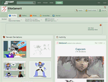 Tablet Screenshot of elitegamerx.deviantart.com