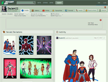 Tablet Screenshot of dajam22.deviantart.com