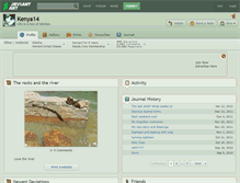 Tablet Screenshot of kenya14.deviantart.com