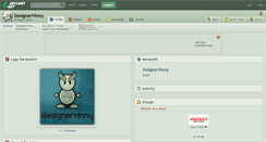 Desktop Screenshot of designervinny.deviantart.com