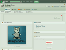 Tablet Screenshot of designervinny.deviantart.com
