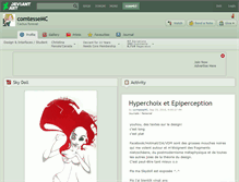 Tablet Screenshot of comtessemc.deviantart.com