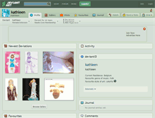 Tablet Screenshot of kathleen.deviantart.com