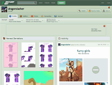 Tablet Screenshot of dragonslasher.deviantart.com