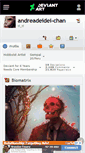Mobile Screenshot of andreadeidei-chan.deviantart.com