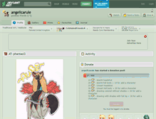 Tablet Screenshot of angelicarule.deviantart.com