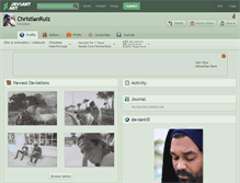 Tablet Screenshot of christianruiz.deviantart.com