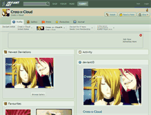 Tablet Screenshot of cross-x-cloud.deviantart.com