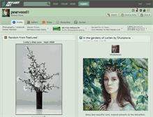 Tablet Screenshot of pearwood.deviantart.com