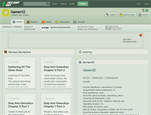 Tablet Screenshot of gamerxz.deviantart.com