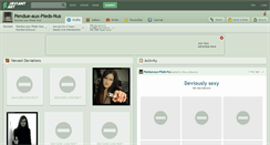 Desktop Screenshot of pendue-aux-pieds-nus.deviantart.com