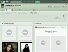 Tablet Screenshot of pendue-aux-pieds-nus.deviantart.com