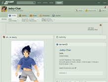 Tablet Screenshot of jadey-chan.deviantart.com