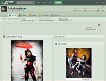 Tablet Screenshot of funkyfunnybone.deviantart.com
