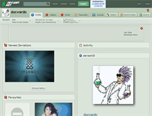 Tablet Screenshot of docwardo.deviantart.com