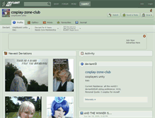 Tablet Screenshot of cosplay-zone-club.deviantart.com