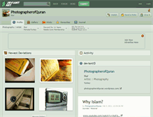 Tablet Screenshot of photographerofquran.deviantart.com