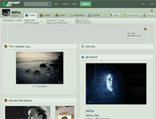 Tablet Screenshot of dafna.deviantart.com