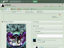 Tablet Screenshot of profanart.deviantart.com