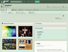 Tablet Screenshot of jonxitron.deviantart.com